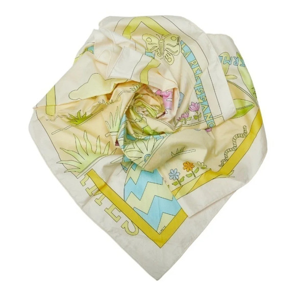 Authentic Hermes Carré Le Printemps Spring Silk Scarf - Picture 2 of 5